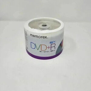 Memorex DVD-R 16X/4.7 GB/ 120Min 50 Pack NEW Sealed
